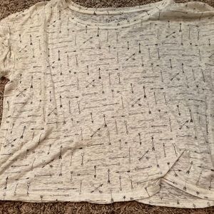 aeropostale cape juby white sheer crop top